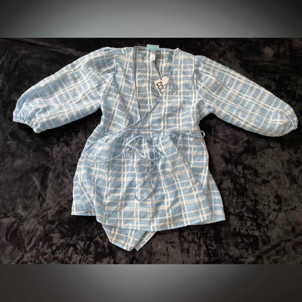 Future Collection Gingham Blouse